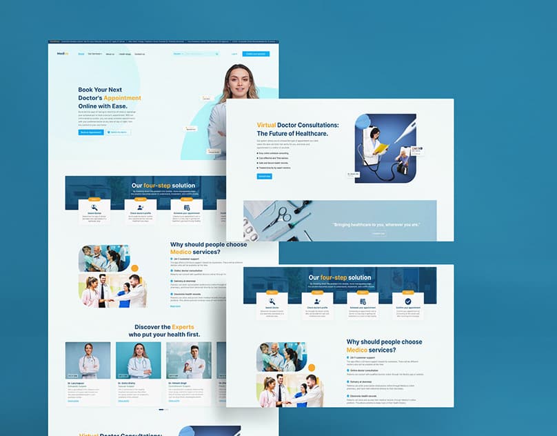 Medico: Online Health Services Landing Page